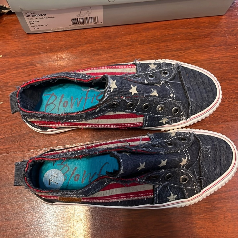Blowfish American Flag sneaks. 7 1/2 worn a few times